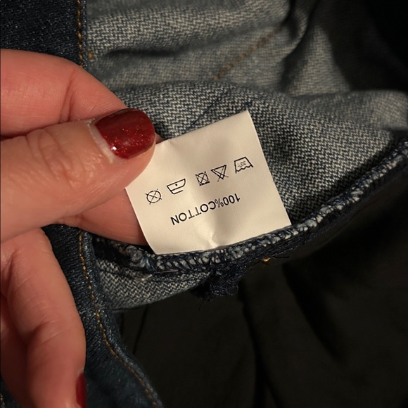 Sugar Cilantro Colorblock Two Tone Dark Medium Wash Straight Size 28 - Picture 9 of 10